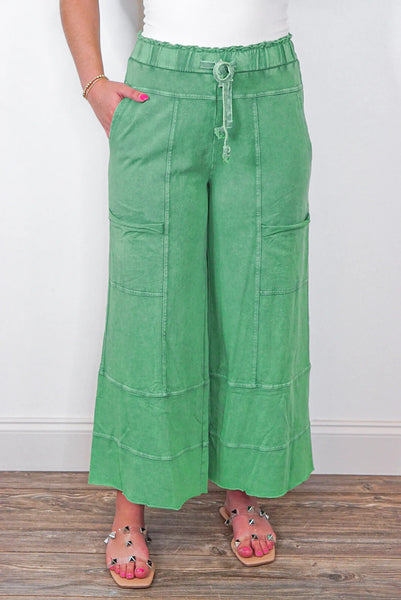 Veritecoeur/ Linen Pierrot Pants-