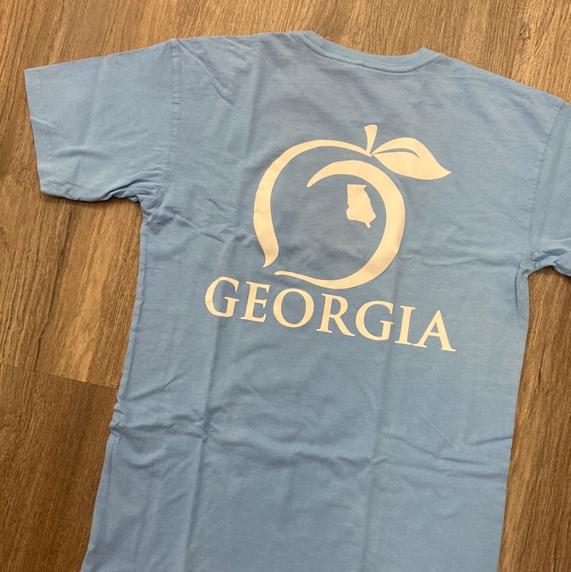 Peach State Pride Logo Georgia Blue T Shirt