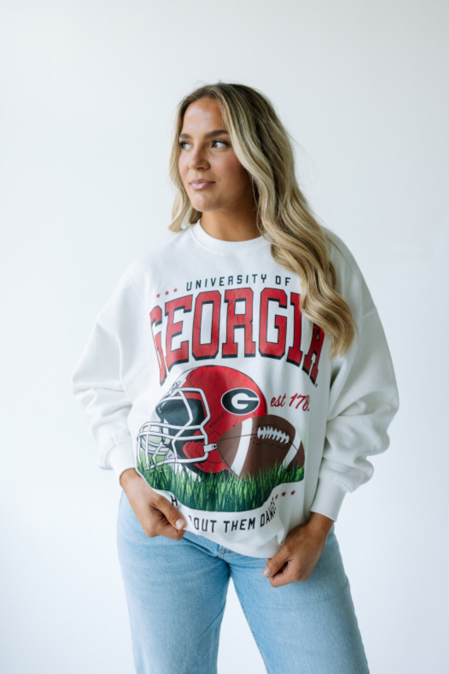 Gamedfay social UGA crew sweatshirt