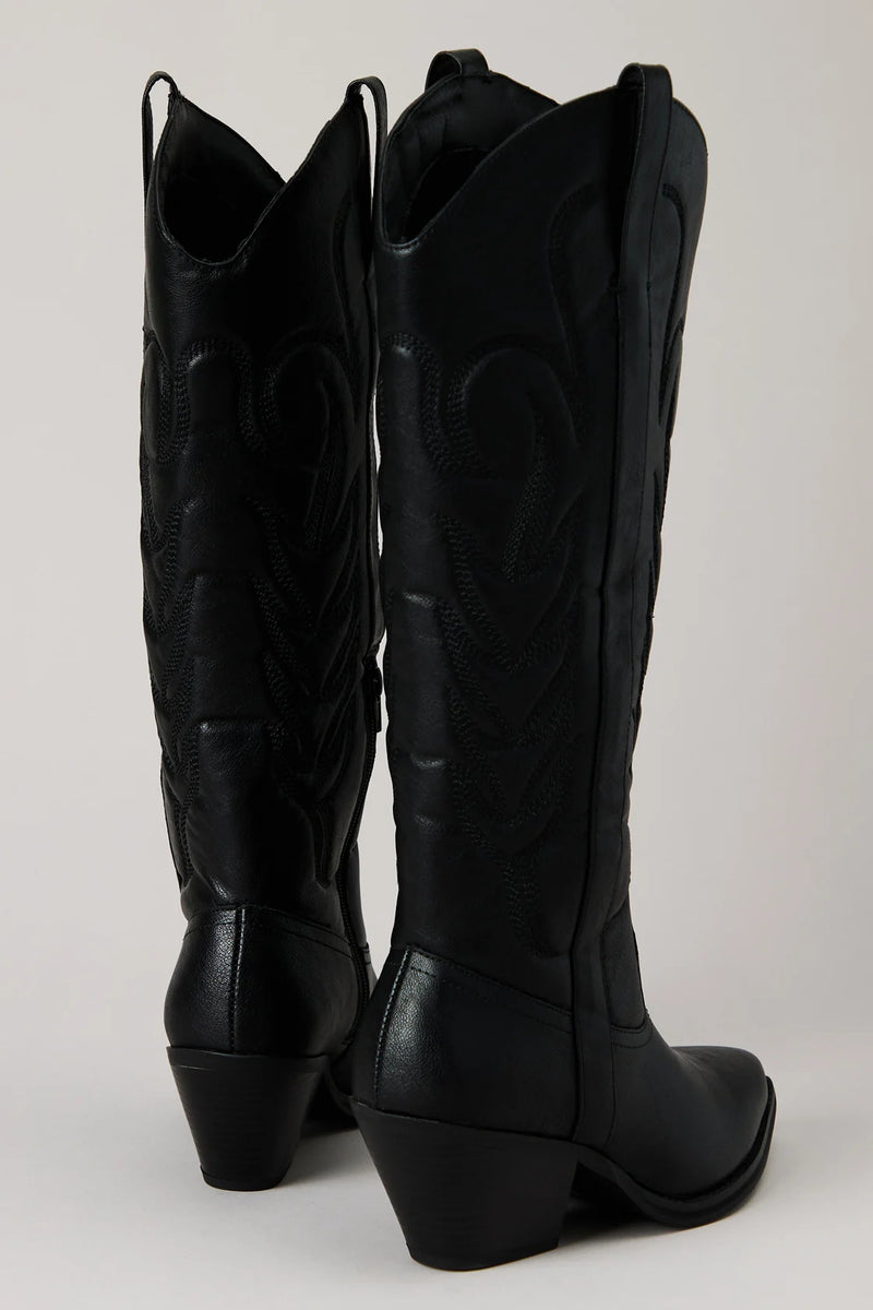 Matisse Dixie Black western boots for gameday