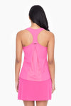 Mono B GREEN racerback active tank top in hot pink&nbsp;