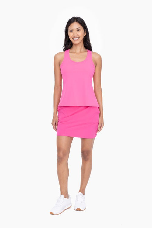 Mono B GREEN racerback active tank top in hot pink&nbsp;