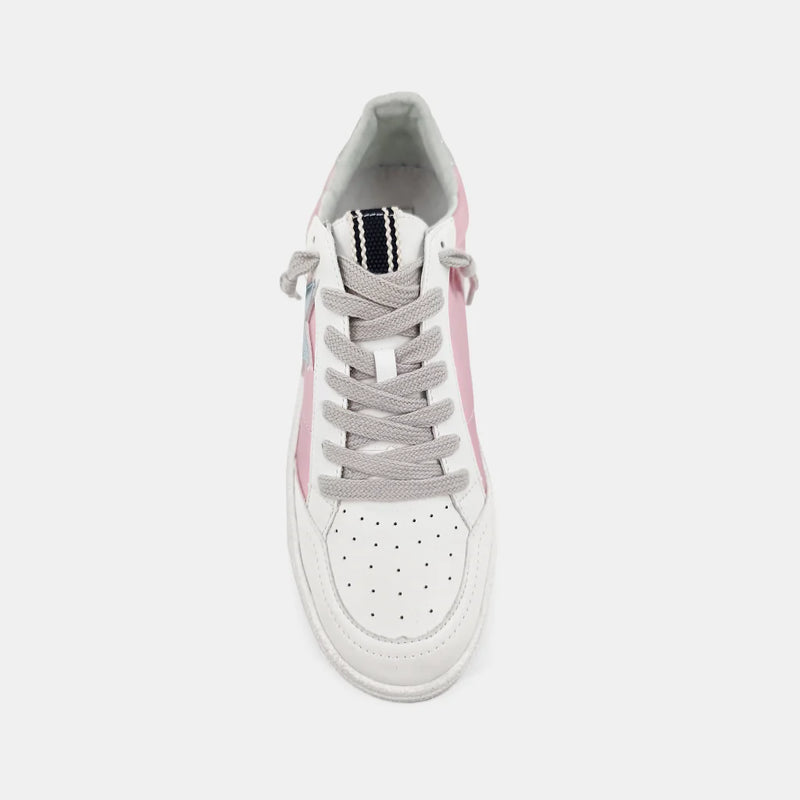 shu shop metallic pink star sneaker