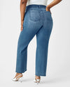 spanx kick flare denim jeans