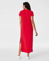 spanx airessentials red maxi dress