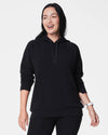 Spanx AirEssentials long hoodie pullover top in very black