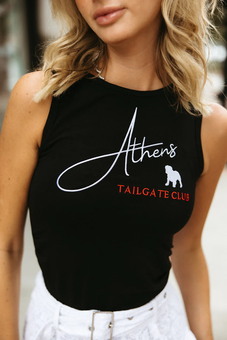 athens tailgate club graphic top 
