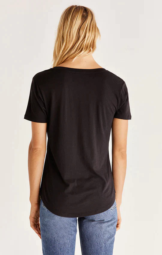 z supply black modal tee kasey