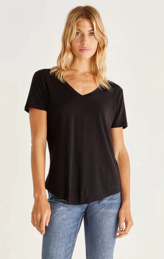 z supply black modal tee kasey