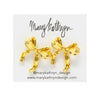 Fancy Girl Gold Bow Earrings