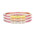 BuDhaGirl 3 Queens bangle bracelets in epic pink Limited Edition