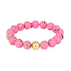 BuDhaGirl marble beaded bracelet in pink