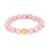 BuDhaGirl marble beaded bracelet in blush