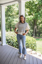 classic black striped vest top