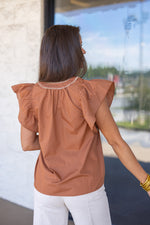 Forever Me Caramel Stitch Top