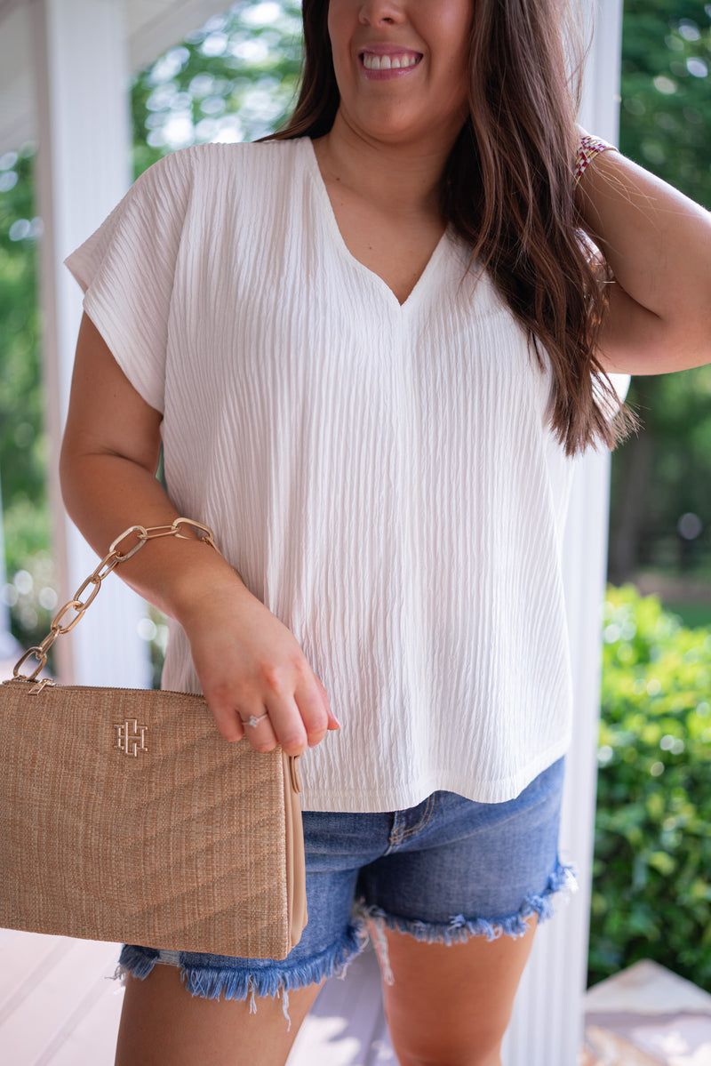 closet staple versatile white blouse