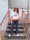 uga bulldog sequin sweater top