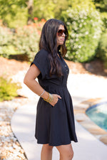 resort wear black dress