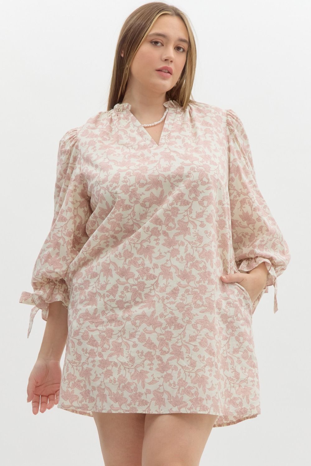 entro plus size floral easter dresses pink mauve