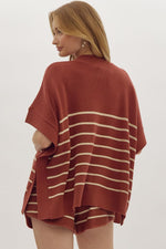 Everyday Chic Rust Striped Top