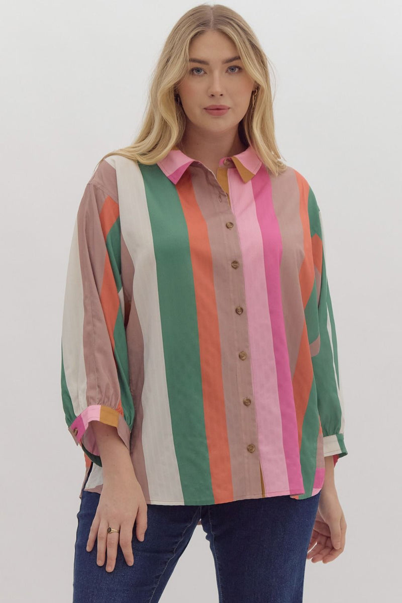 entro stripe caramel top