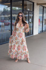 fall wedding guest maxi dress