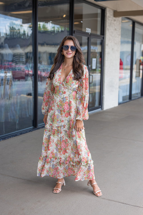 fall wedding guest maxi dress