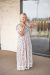 fall lavender paisley maxi dress