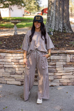 Vintage Trends Washed Mocha Pants