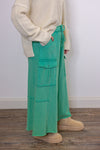 easel green knit cotton lounge pant