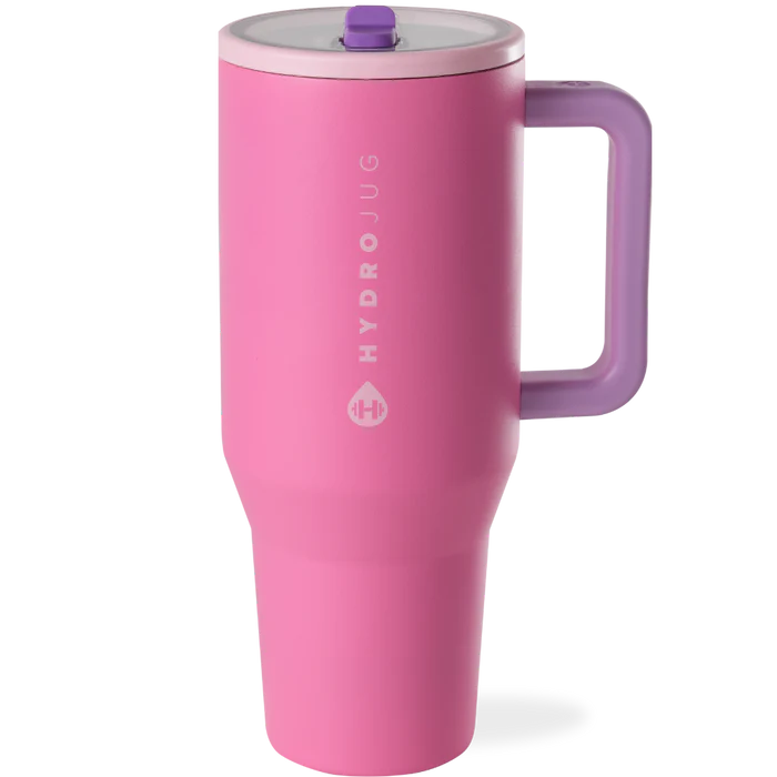 HydroJug pink sugar 40 oz travel tumbler