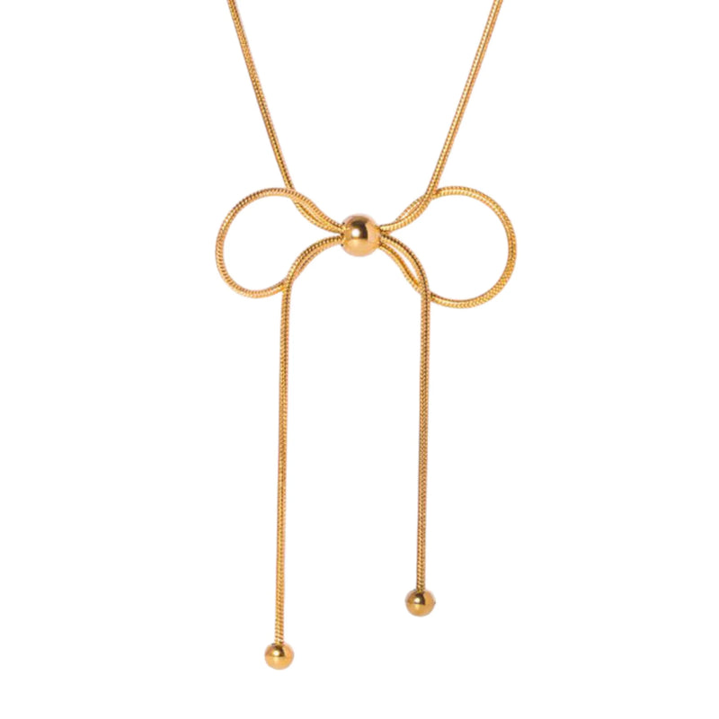 idlewild everyday bow necklace