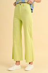 lime denim stretchy jeans