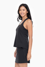 Mono B GREEN racerback active tank top in black