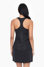 Mono B GREEN racerback active tank top in black