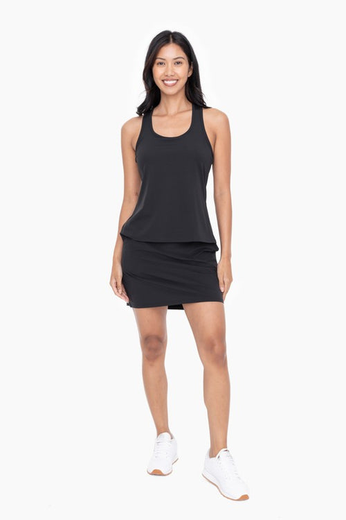 Mono B GREEN racerback active tank top in black