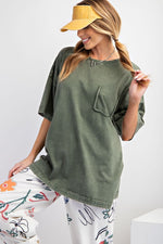 Perfectly Oversized Washed Forest Top