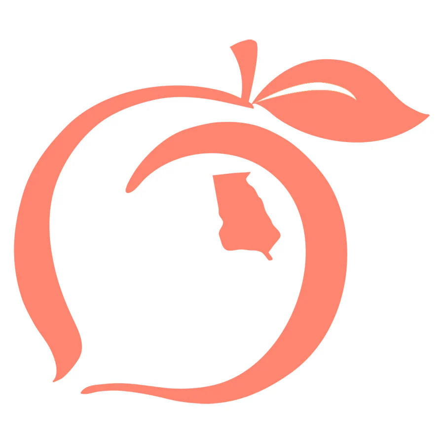 peach state pride Georgia logo decal sticker