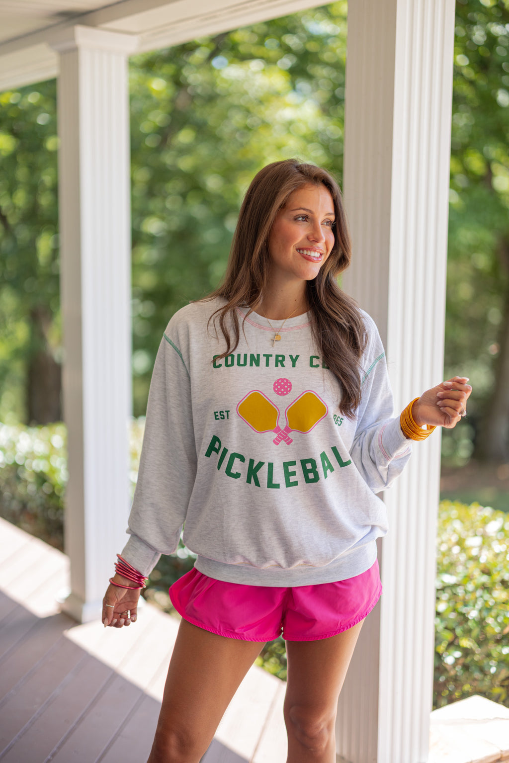 pickle-ball country club pullover