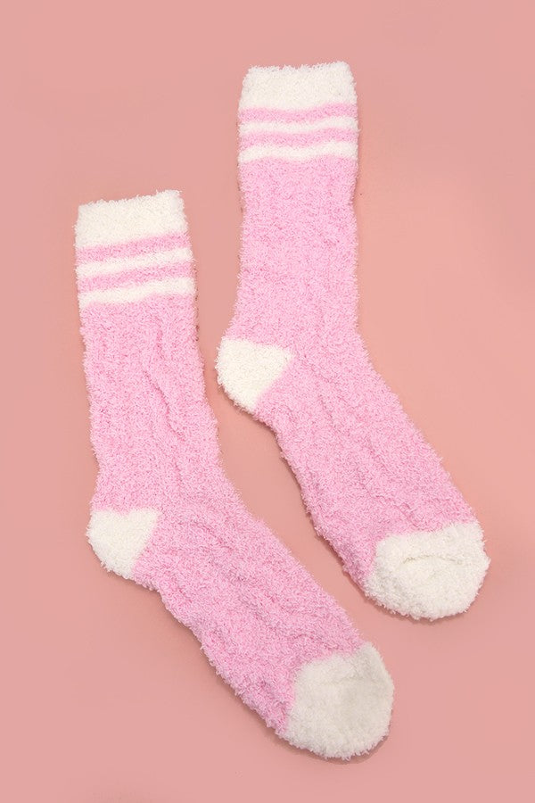 Pink Fuzzy Socks