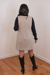 quilted overall style dress