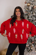 Christmas tree bow fleece pajama pullover