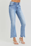 risen jeans high rise straight slim denim