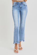 risen jeans high rise straight slim denim