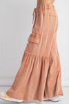 RUST WIDE leg comfy pants