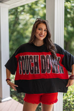 uga gameday sequin touchdown shirt