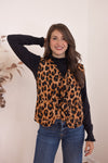 leopard bow tie vest