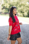 stewart simmons uga red sequin graphic tee