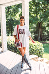 distressed vintage UGA gameday graphic tee