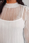 Sweet Elegance Ivory Lace Top